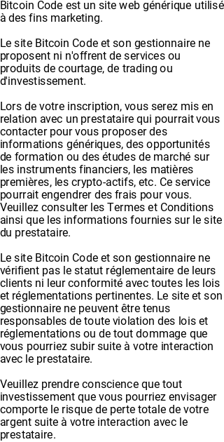 Popup de risque (Mobile)